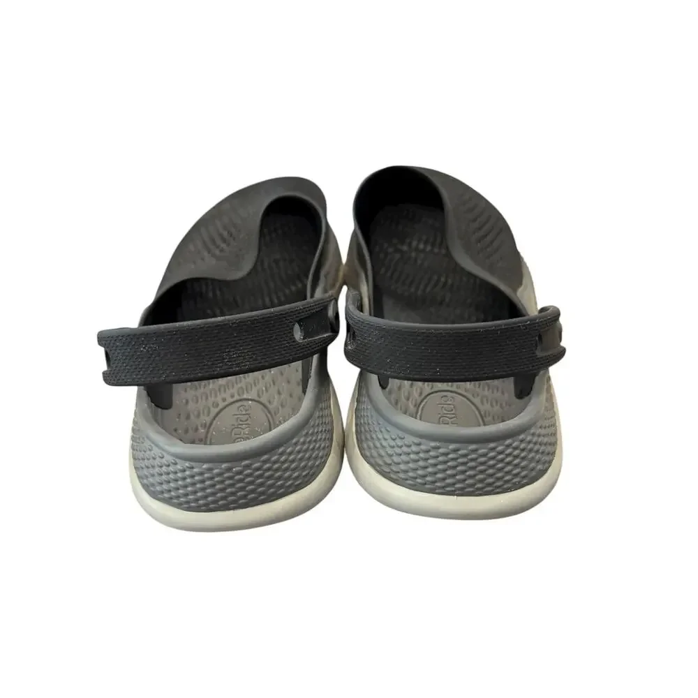 Crocs LiteRide Clog Black Slate Grey M10 W12 204592-0DD